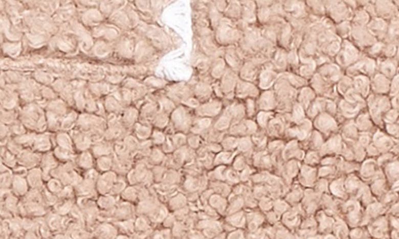 ENGLISH FACTORY ENGLISH FACTORY PREMIUM CONTRAST TRIM FAUX SHEARLING JACKET