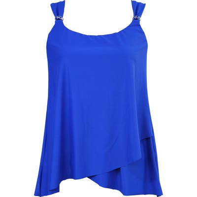 Miraclesuit Razzle Dazzle Underwire Tankini Top, Blue