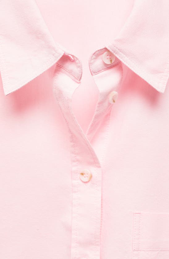 MANGO MANGO COTTON BUTTON-UP SHIRT 