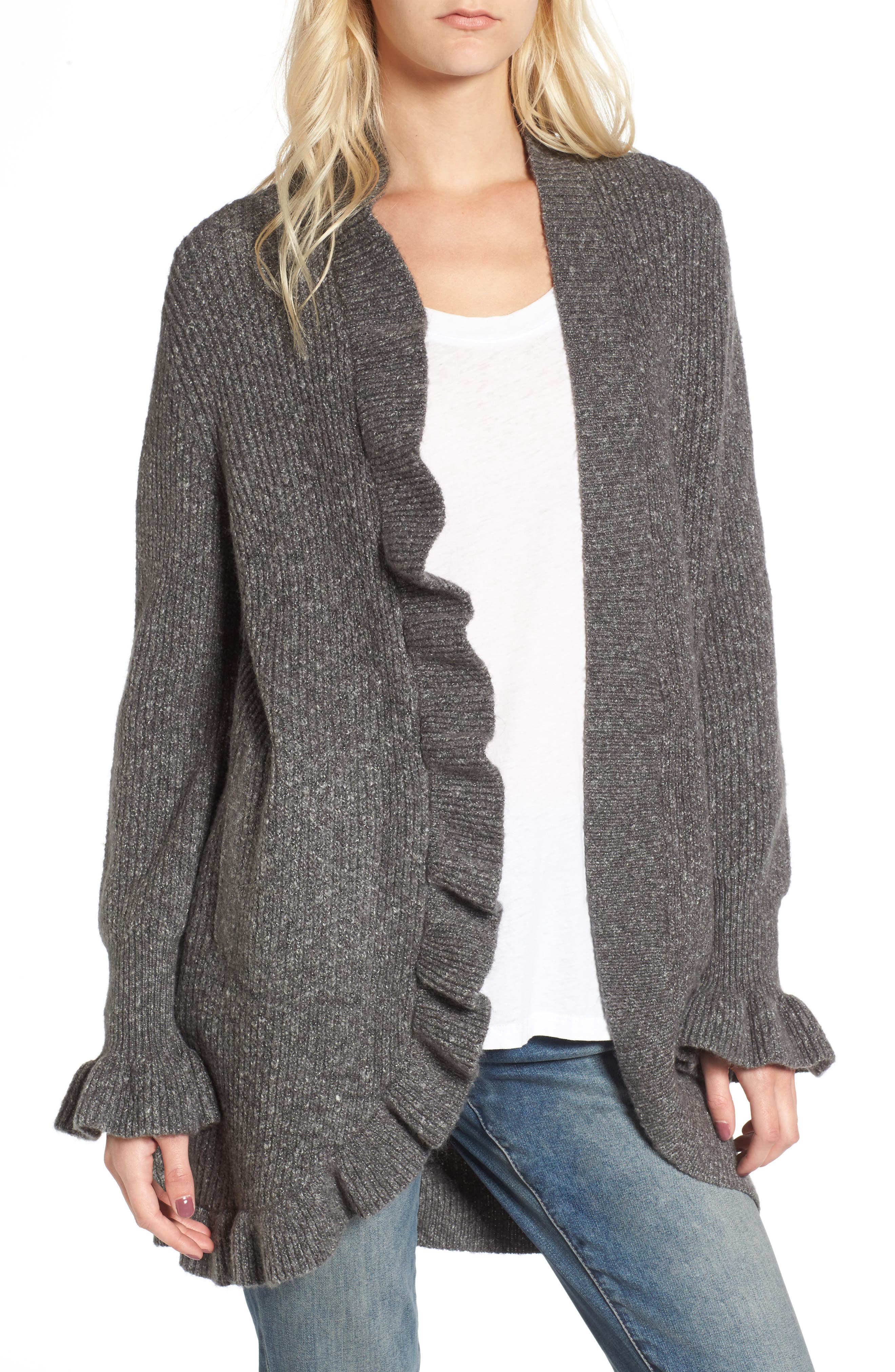 Hinge Ruffle Cardigan Nordstrom