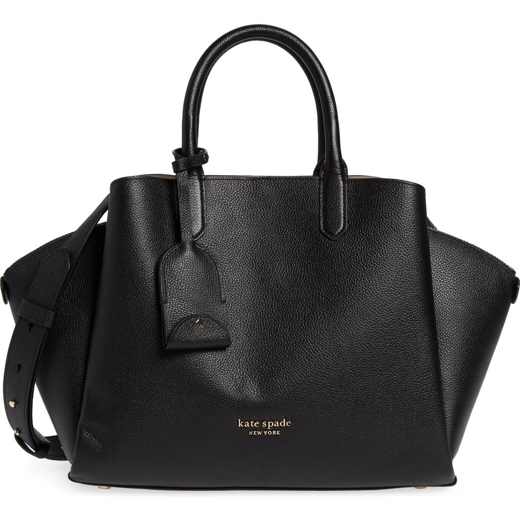 Kate Spade New York Avenue Medium Convertible Top-handle Bag In Black