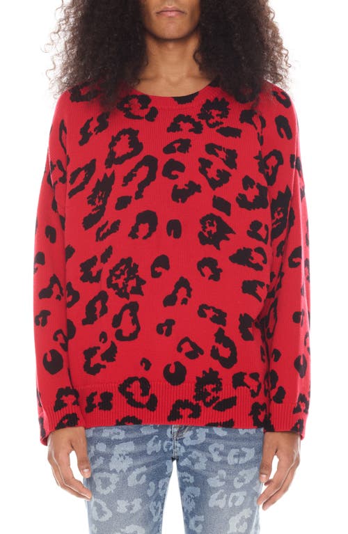 Cult of Individuality Animal Print Sweater Cheetah at Nordstrom,