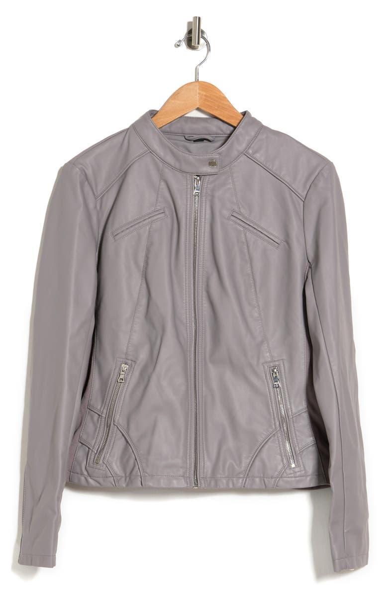 GUESS Faux Leather Racer Jacket | Nordstromrack