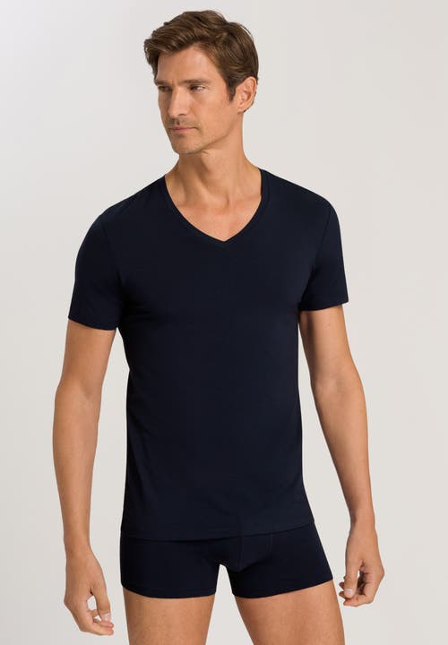 HANRO HANRO COTTON SUPERIOR V-NECK T-SHIRT 