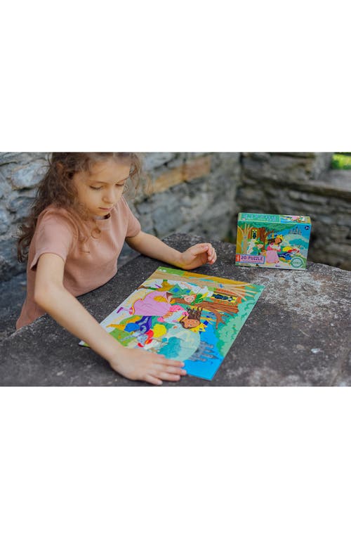 image Eeboo Princess Adventure 20-piece Big Puzzle In Green At Nordstrom