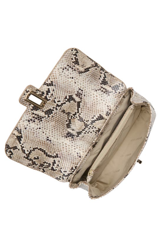 Shop Brahmin Rosalie Leather Convertible Crossbody Bag In Beige