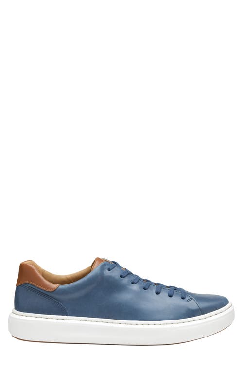 Shop Johnston & Murphy Anders Sneaker In Navy Full Grain