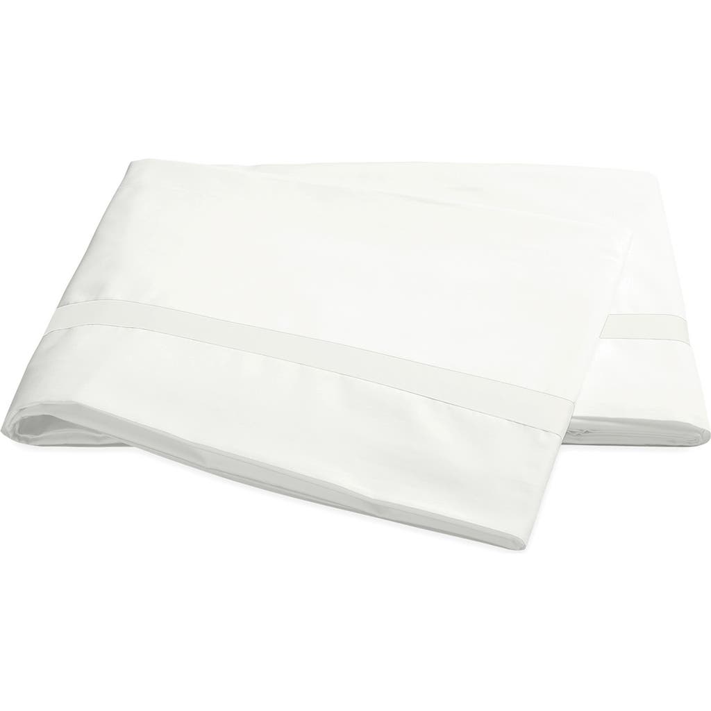 Matouk Lowell 600 Thread Count Flat Sheet In Bone/bone