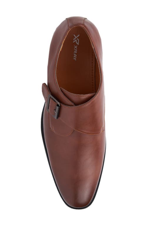 X-ray Footwear Men's Riley Monk Strap Dress Shoe In Cognac