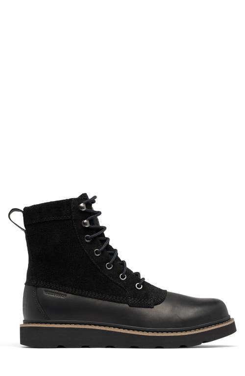 Sorel Men's Slabtown 62' Caribou Waterproof Leather Lace-up Boots In Black/black