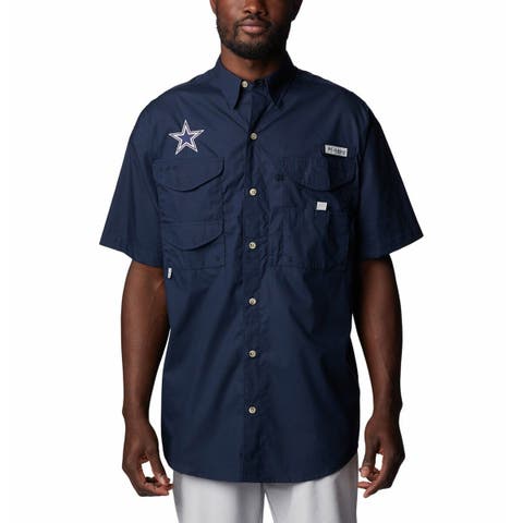 Men's Minnesota Twins Columbia Navy Tamiami Omni-Shade Button-Down Shirt