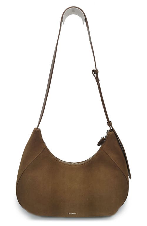 Shop Oryany Rodeo Suede Shoulder Bag In Camel Brown