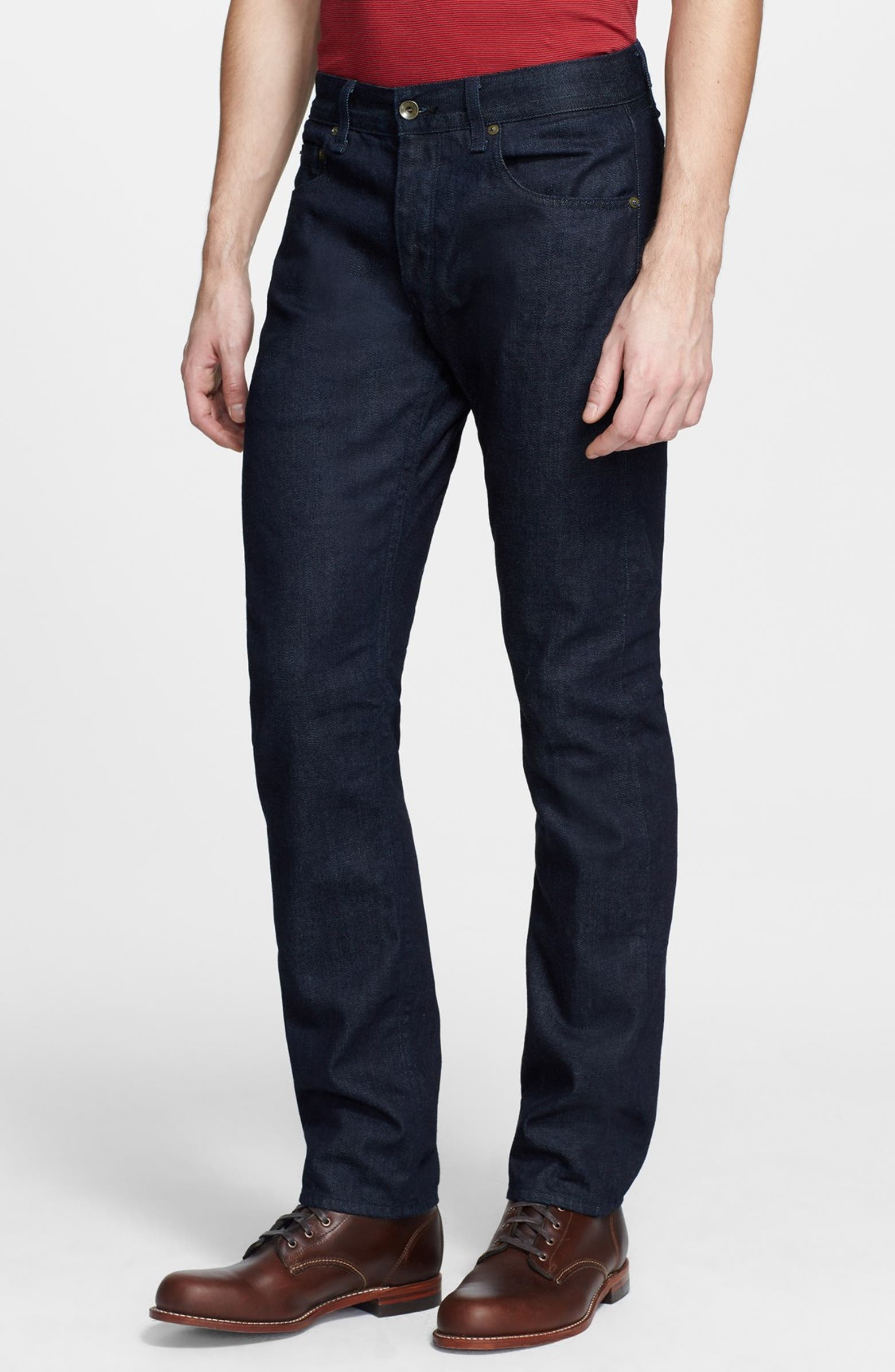 rag & bone Standard Issue 'Fit 3' Slim Straight Leg Selvedge Jeans ...