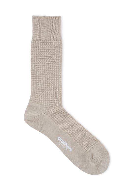 DRUTHERS NYC DRUTHERS NYC MERINO WOOL WAFFLE SOCK
