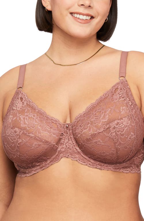 Montelle Intimates Montelle Intimate Muse Full Cup Lace Bra in Pecan