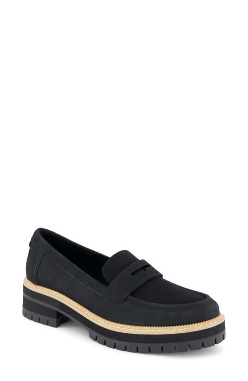 Shop Toms Cara Platform Penny Loafer In Black