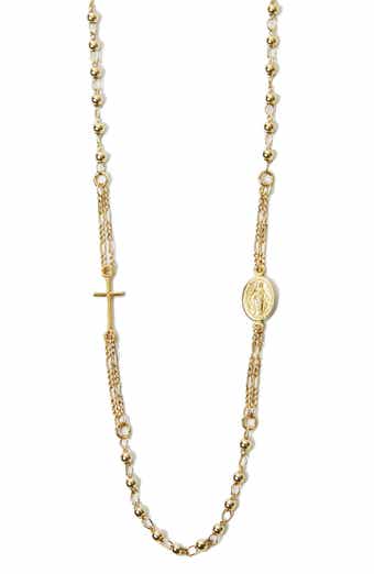Wear by Erin Andrews x Baublebar New Orleans Saints Gold Dog Tag Necklace