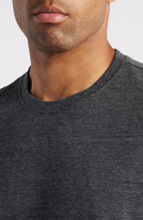 Ag Bryce Heathered Crewneck T-shirt In Heather Charcoal