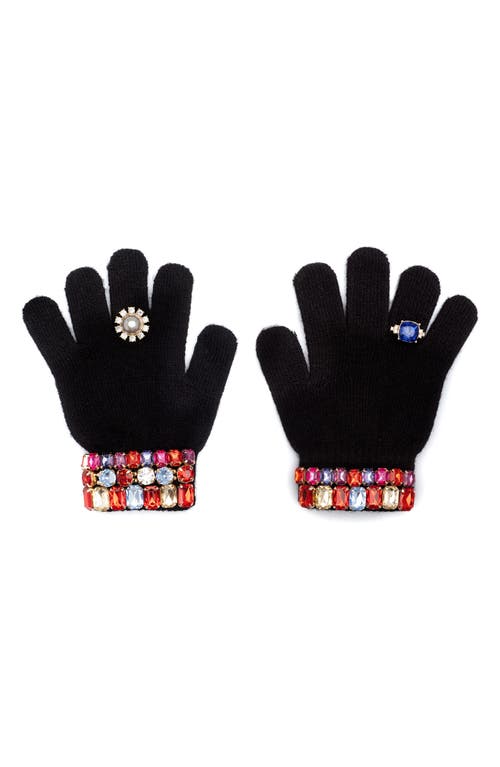 Super Smalls Kids' Jeweled Gloves in Black