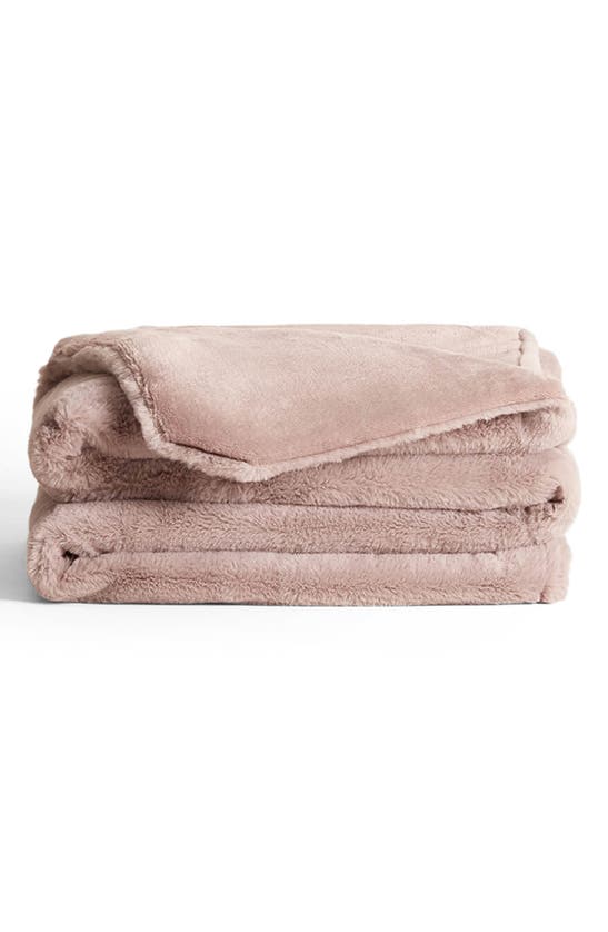 Shop Unhide Lil' Marsh X-small Plush Blanket In Rosy Baby
