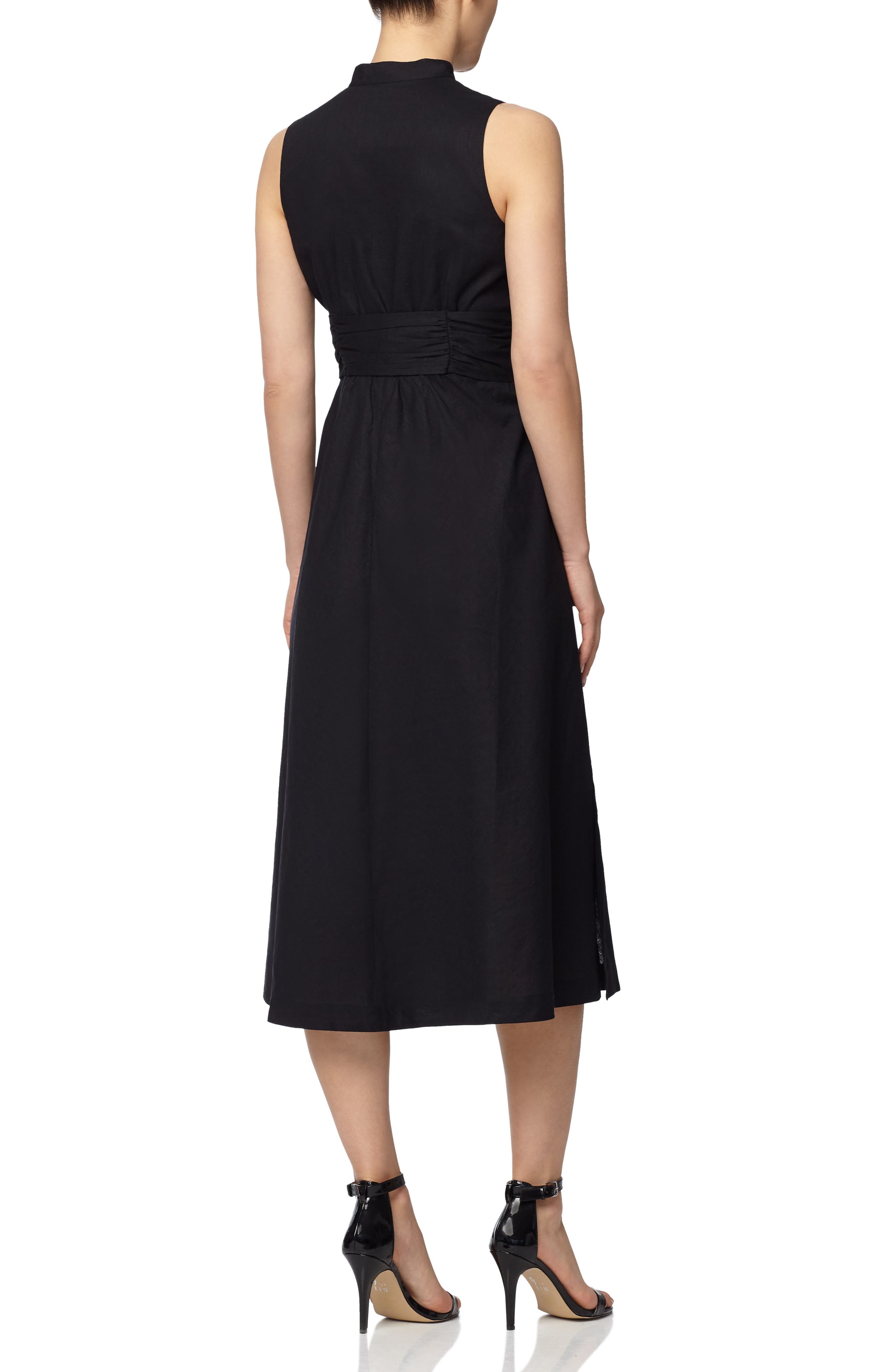 anne klein black sleeveless dress