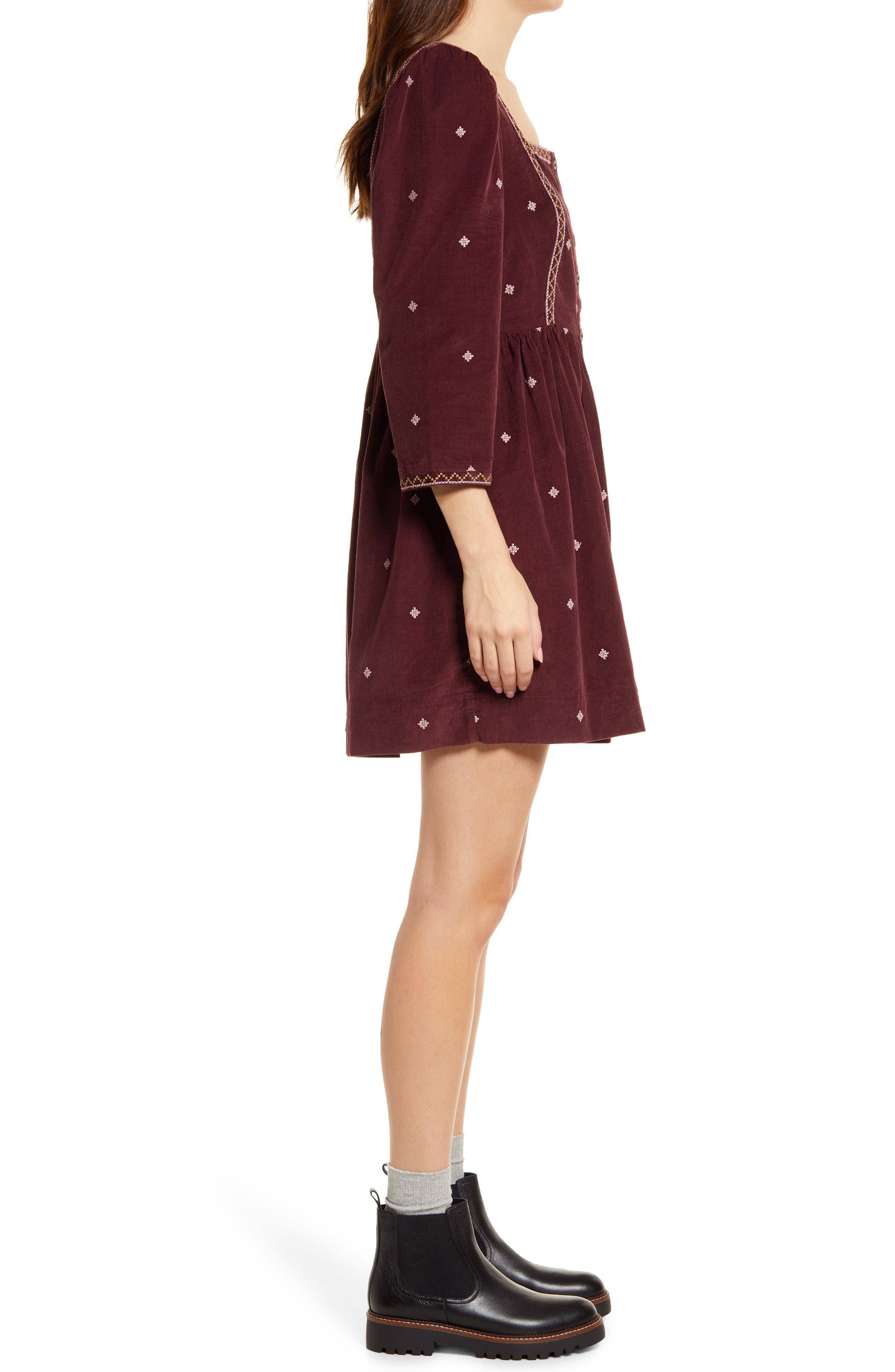 Madewell Embroidered Button Front 
