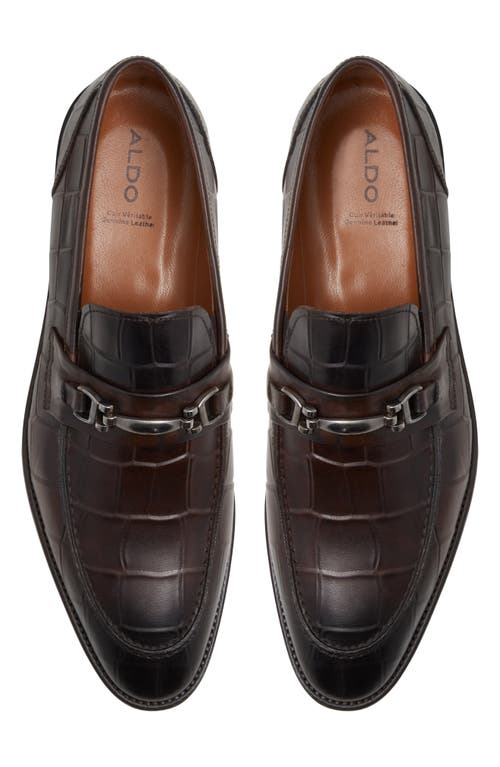 Shop Aldo Liari Bit Loafer In Dark Brown