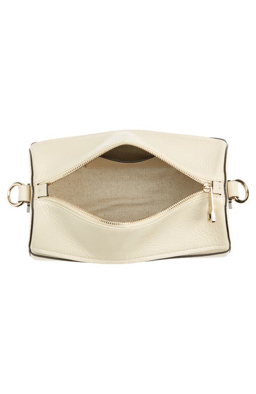 Shop Chloé Woody Leather Crossbody Bag In 24q Sweet Beige