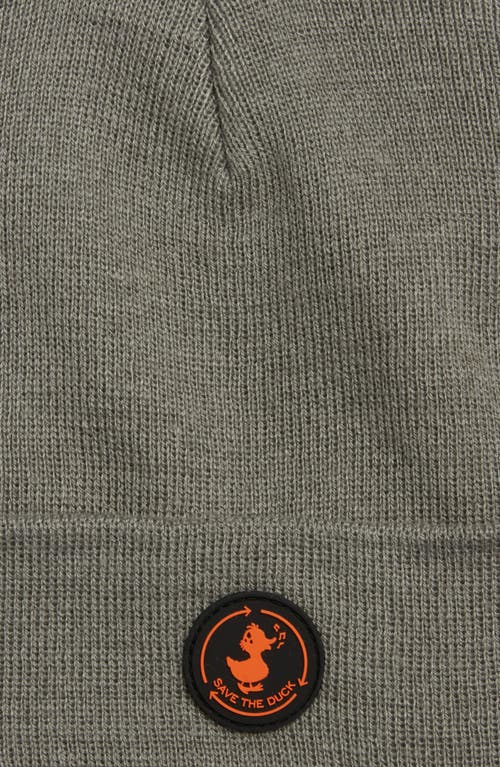 Shop Save The Duck Kids' Fivel Cuffed Beanie In Wolf Grey