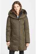 Soia & Kyo Long Down Coat with Inset Bib | Nordstrom