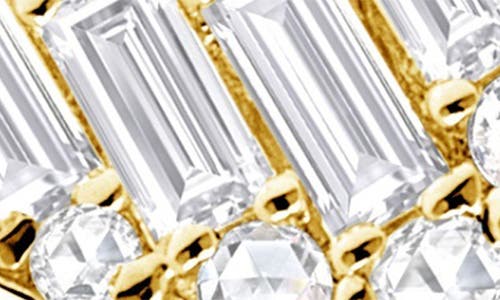 Shop Ron Hami 14k Yellow Gold Baguette & Round Diamond Heart Ring In Gold/diamond