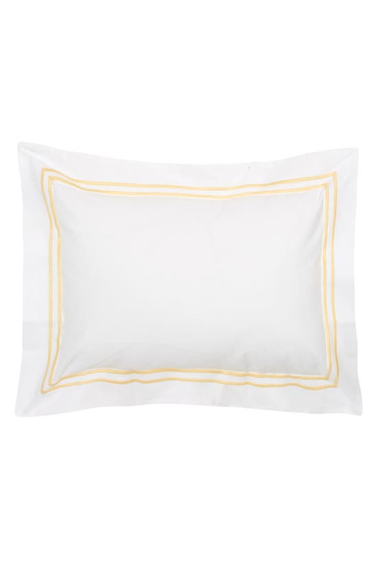 Sferra Grande Hotel Boudoir Sham In White/ Banana