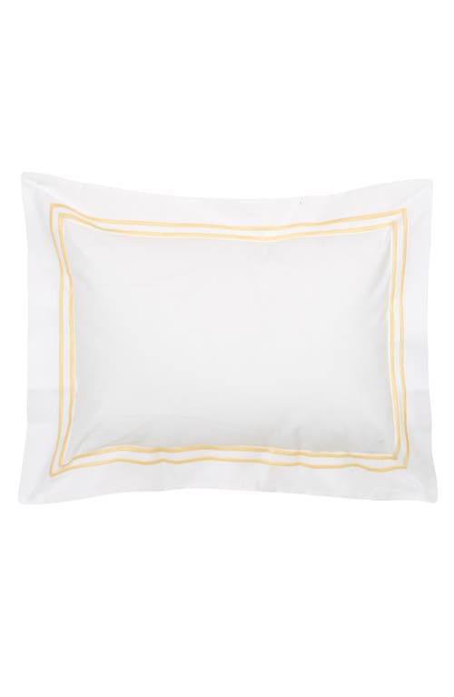 SFERRA Grande Hotel Boudoir Sham in White/Banana at Nordstrom