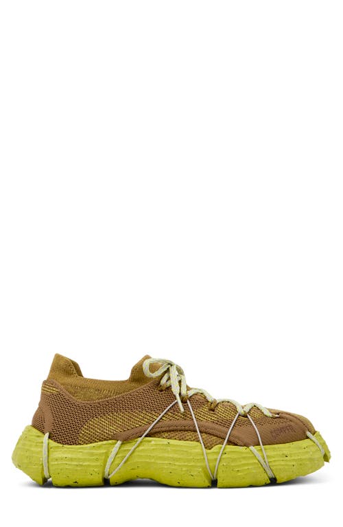 Shop Camper Roku Sneaker In Light Brown And Mustard Yellow