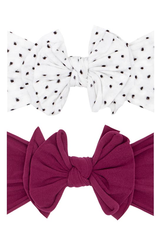 BABY BLING ASSORTED 2-PACK FAB SHAB BOW HEADBANDS