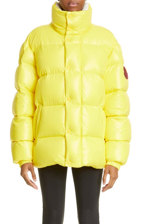 2 Moncler 1952 Men's Dervox Recycled Nylon Down Puffer Jacket in Yellow