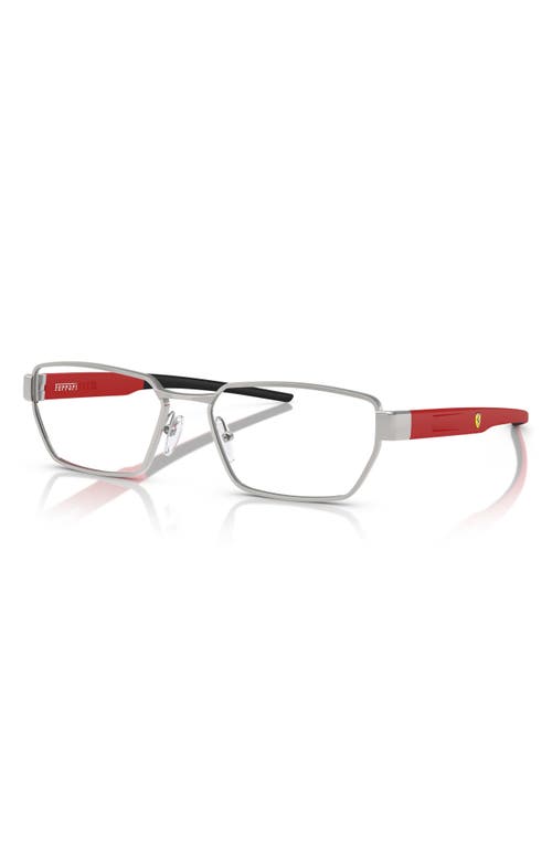 Scuderia Ferrari X 55mm Irregular Optical Glasses In Silver