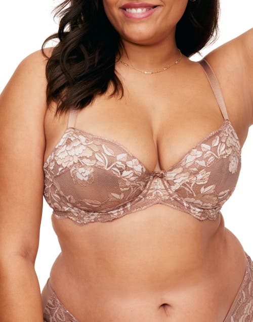 Shop Adore Me Chelsi Unlined Demi Bra In Medium Beige