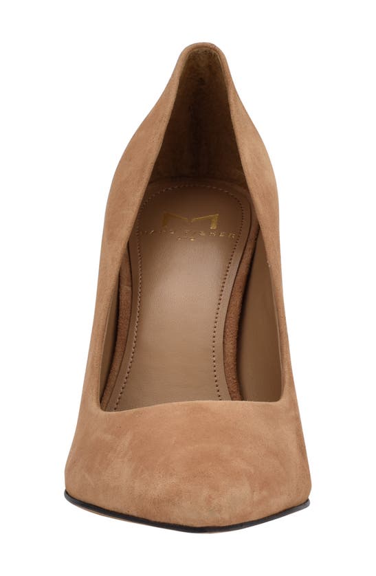 Marc Fisher Ltd Sassie Pointed Toe Pump In Medium Natural Suede