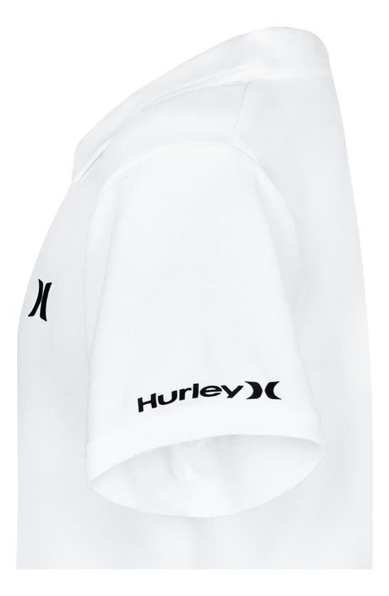 Shop Hurley Kids' Dri-fit Belmont Polo Shirt In White