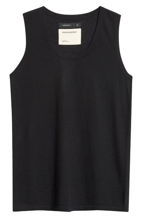 Frenckenberger Cashmere Tank In Black