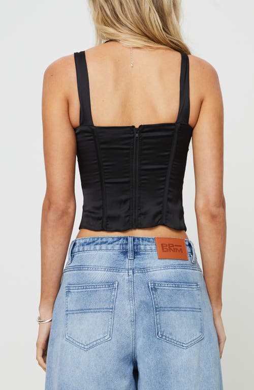Princess Polly Rowley Corset Crop Top In Black