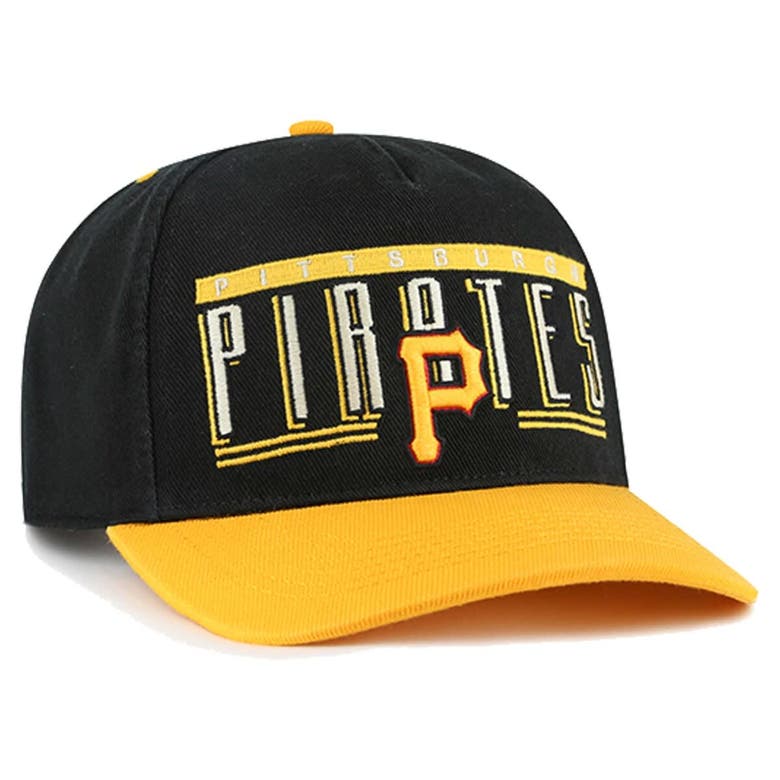 Shop 47 ' Black Pittsburgh Pirates  Double Headed Baseline Hitch Adjustable Hat
