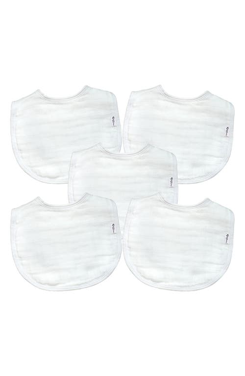 Shop Green Sprouts 5-pack Organic Cotton Muslin Baby Bibs In White