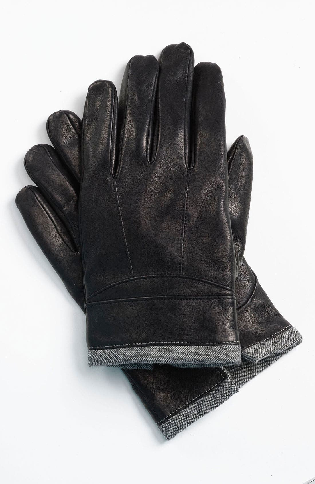 BOSS Black 'Hentom' Leather Gloves Nordstrom