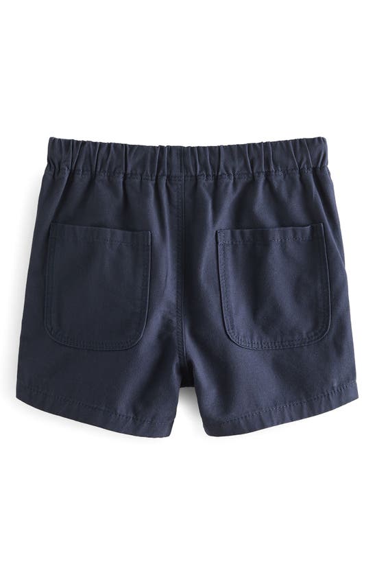 Shop Next Kids' Cotton Drawstring Shorts In Blue