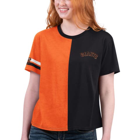 Women's San Francisco Giants Refried Apparel Orange Cropped T-Shirt