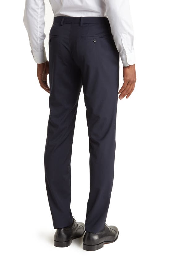 HUGO BOSS GENESIS SOLID WOOL TROUSERS