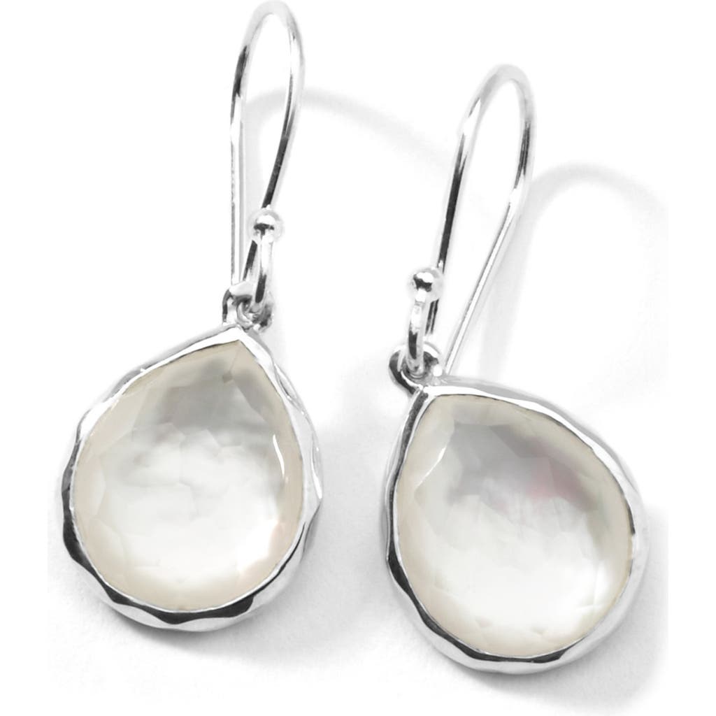 Ippolita Rock Candy® Teeny Teardrop Earrings In Silver/mother Of Pearl