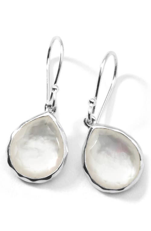 Ippolita Rock Candy Teeny Teardrop Earrings in Silver/Mother Of Pearl at Nordstrom